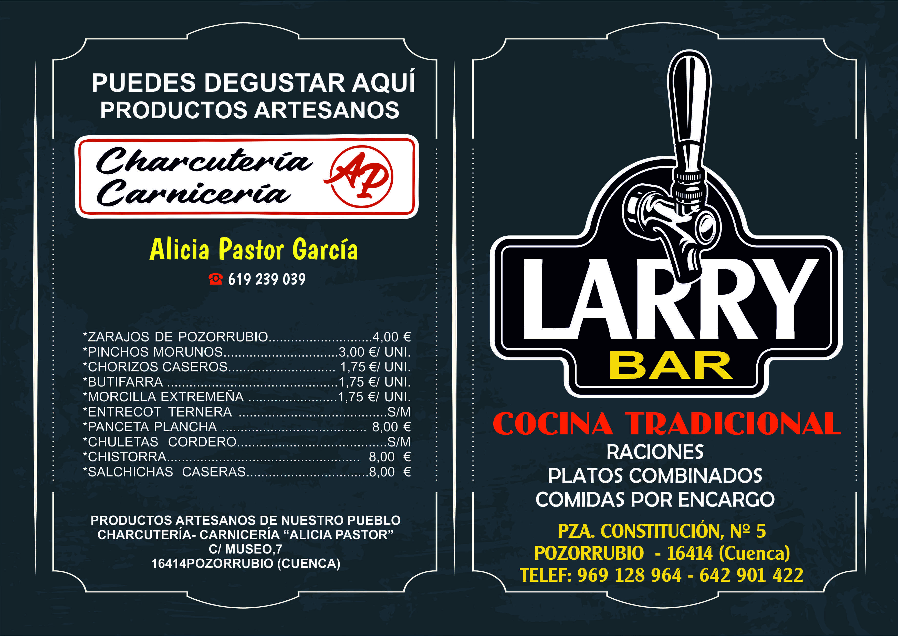 Carta de LARRY en POZORRUBIO DE SANTIAGO, CUENCA — página 1